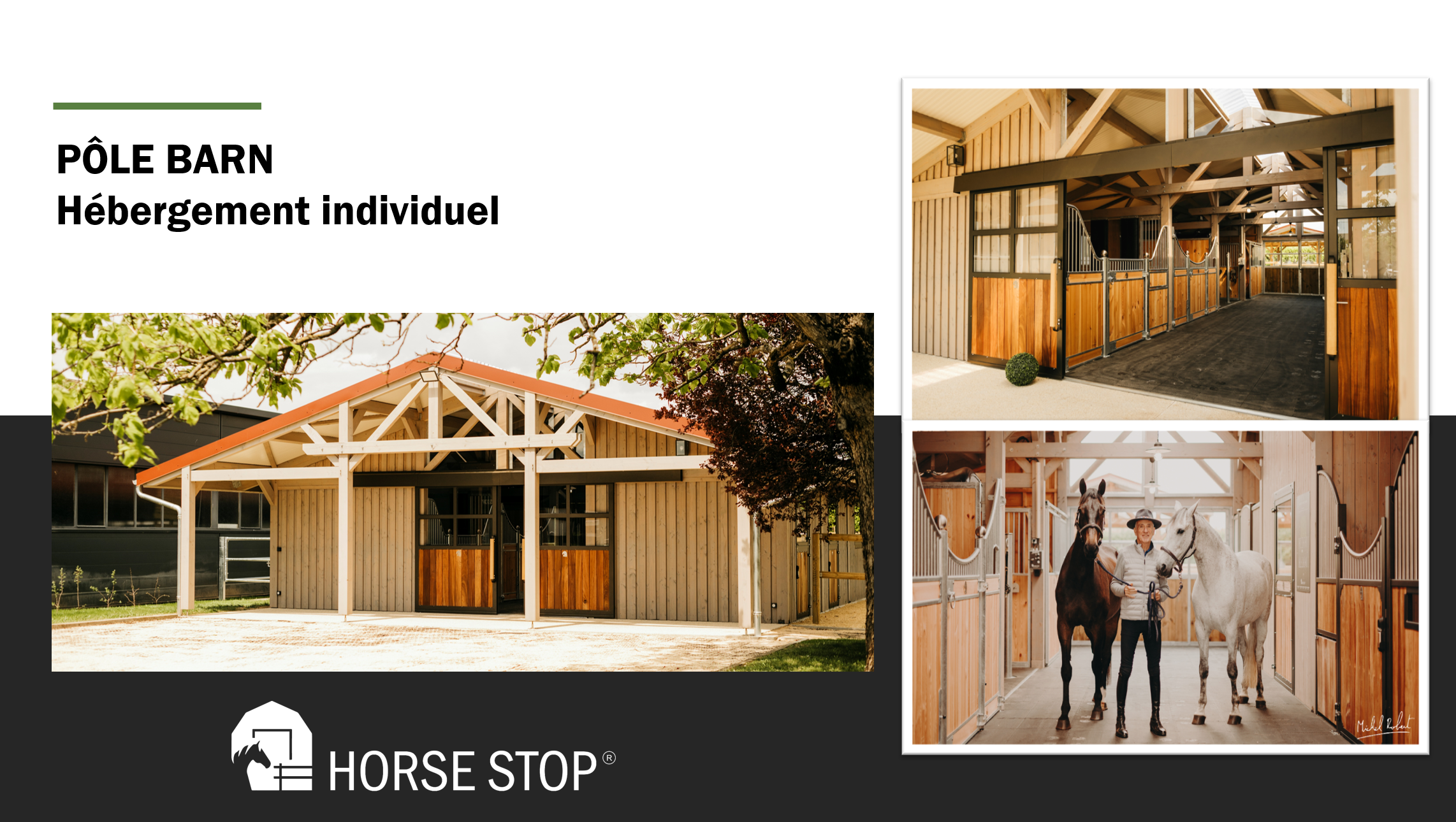 Pôle barn hébergement individuel HORSE STOP